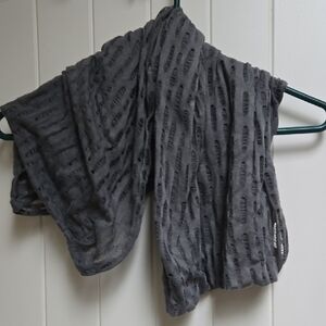 Elegant Gray Women's Infinity Neck Scarf
